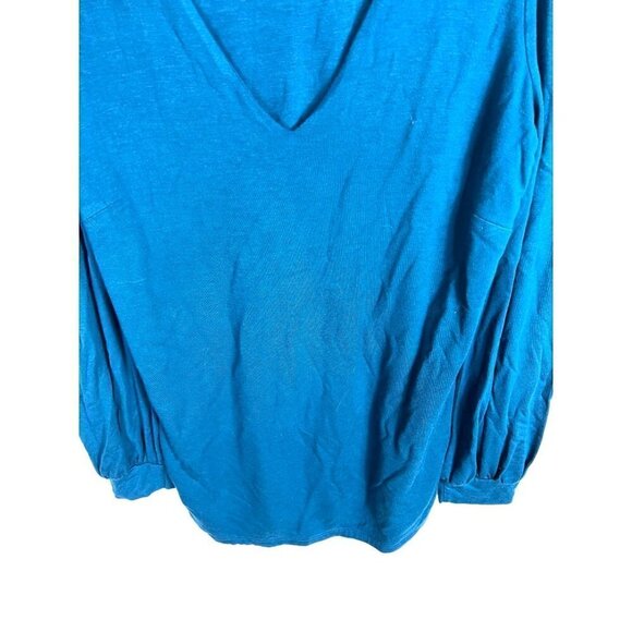 Boston proper blue long sleeve top - Picture 3 of 8